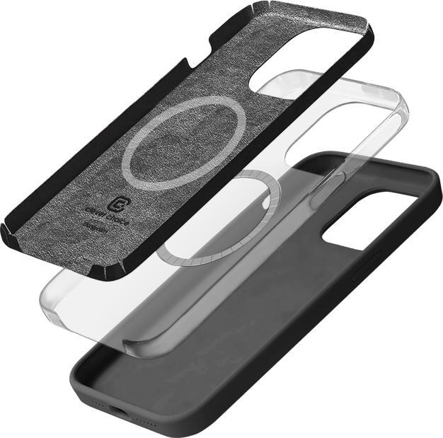 Actual product image Crong Colour Cover Magnetic - iPhone 15 Pro MagSafe case (Titanium) (Apple iPhone 15 Pro)