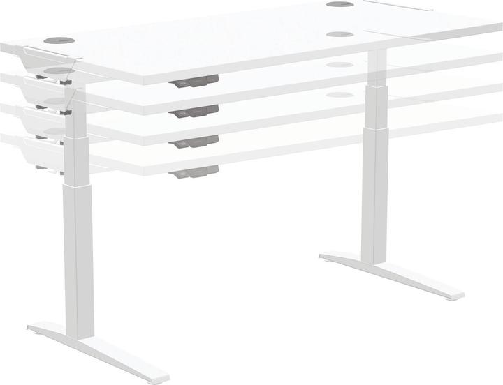 Actual product image Fellowes Tischplatte Levado 140 x 80 cm, Weiss (140 x 80 cm)