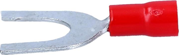 Actual product image Kalitec 100 pieces Cembre RF-U8 fork cable lugs insulated U8 red I Industrial quality