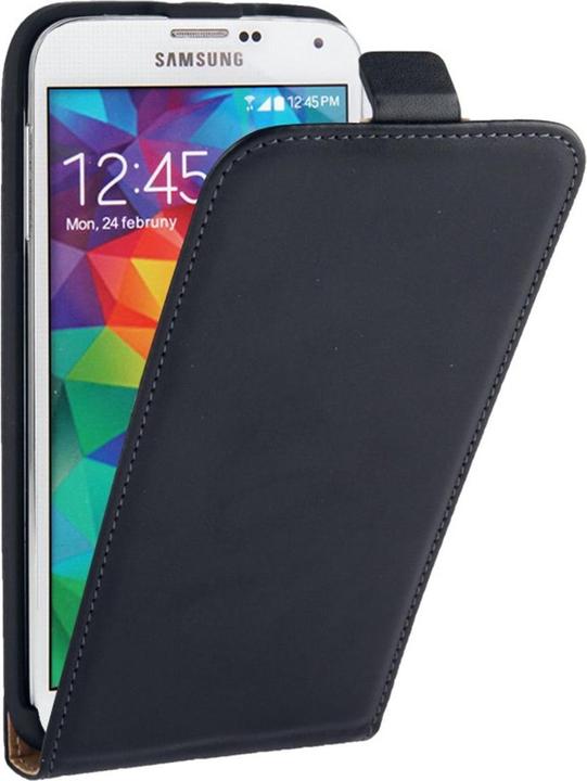 Produktbild König Design Handyhülle Tasche (Flip) für Samsung Galaxy S5 mini (SM G800) schwarz (Samsung Galaxy S5 Mini)