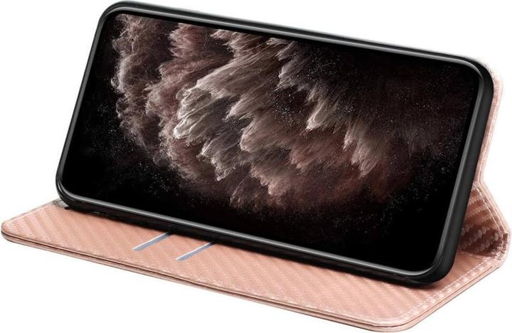 Image du produit Cover-Discount Xiaomi Poco X5 Pro - Carbon Look Flip Case Housse rose (Xiaomi Poco X5 Pro, Xiaomi Redmi Note 12 Pro 5G)