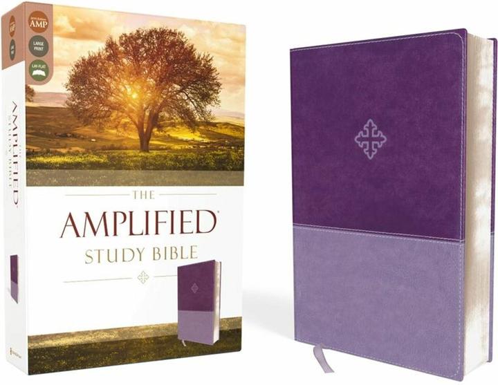 Produktbild The Amplified Study Bible, Leathersoft, Purple (Englisch, Collectif, 2017)