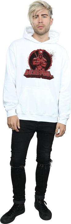 Immagine prodotto Deadpool Crossed Arms Logo Felpa con Cappuccio Uomo (XL)