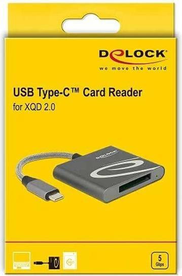 Actual product image Delock Card Reader External USB-C for XQD 2.0 memory cards (USB-C)