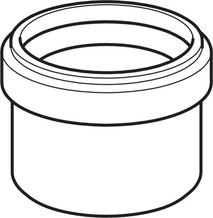 Produktbild Geberit PE Steckmuffe reduziert, mit Lippendichtung DN50