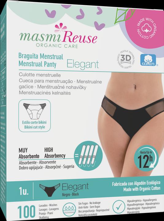Image du produit NoName Reuse Elegant Menstrual Underwear Size M 1 Piece (sous-vêtements menstruels élégants réutilisables) (M)