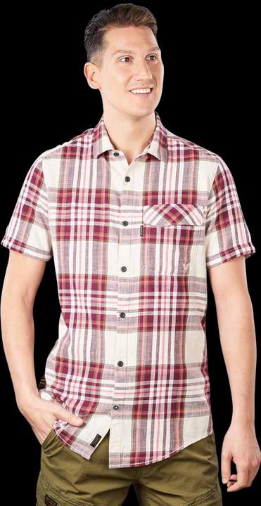 Immagine prodotto Pme Legend Short Sleeve Shirt Slub Check Ruby Slate Rose (S)