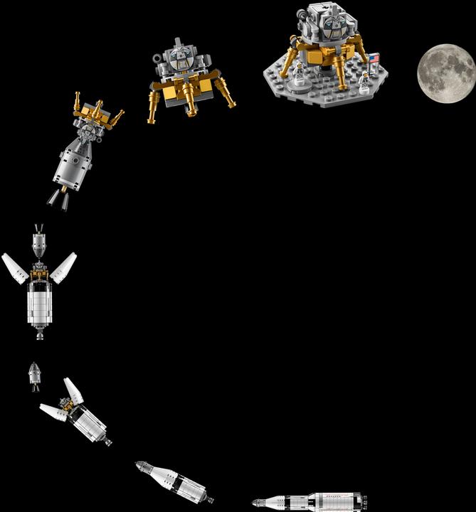 Actual product image LEGO NASA Apollo Saturn V (92176, LEGO Ideas, LEGO Rare Sets)