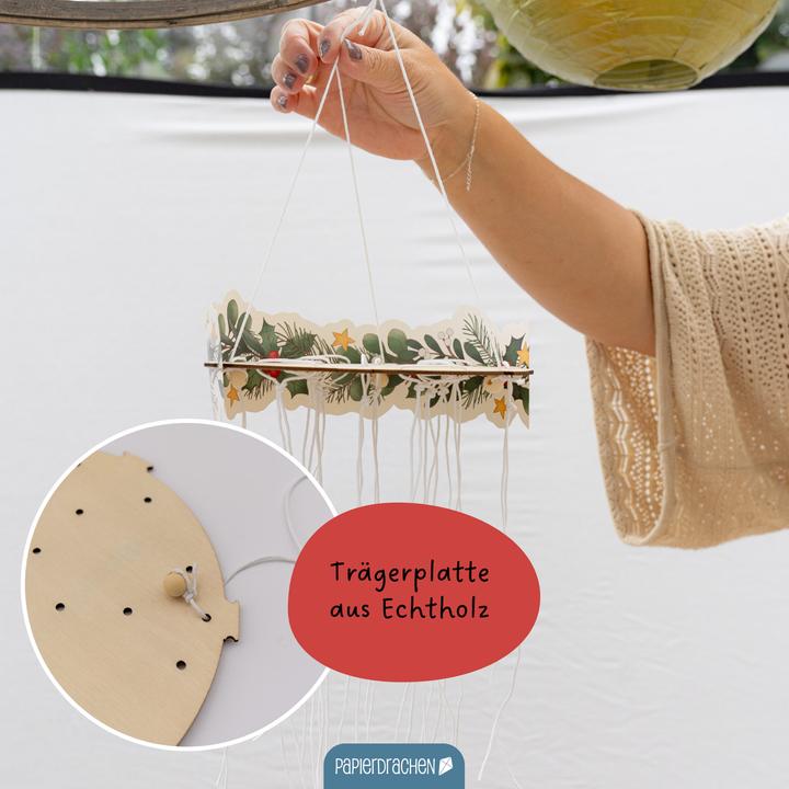 Produktbild Papierdrachen Mobile Adventskalender – Wintertiere