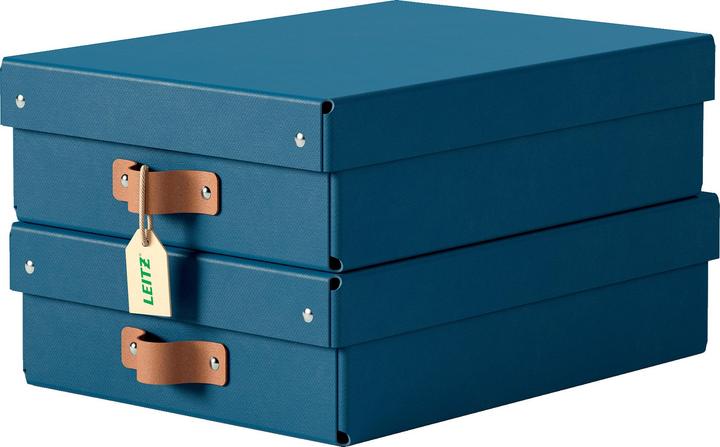 Produktbild Leitz Archivbox Puro Recyclingkarton Mittelgross und Flach mit Deckel (A5)