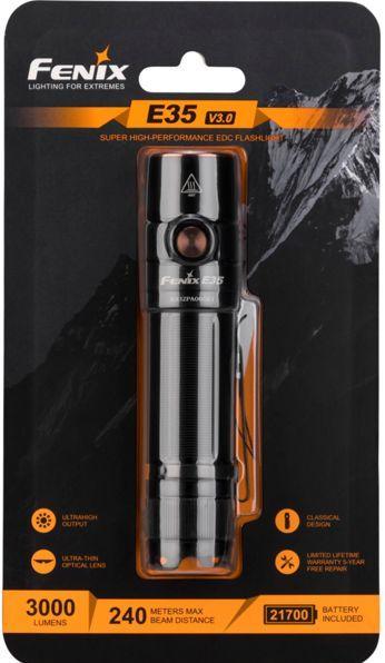 Image du produit Fenix Lampe de poche E35 (11.80 cm, 3000 lm)