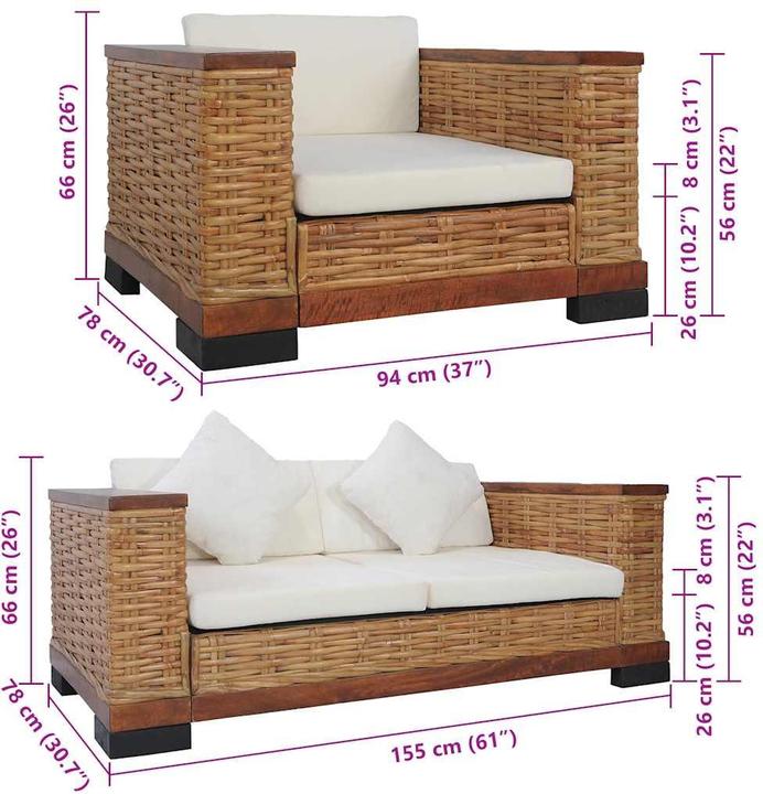 Produktbild VidaXL El (2-Sitzer)