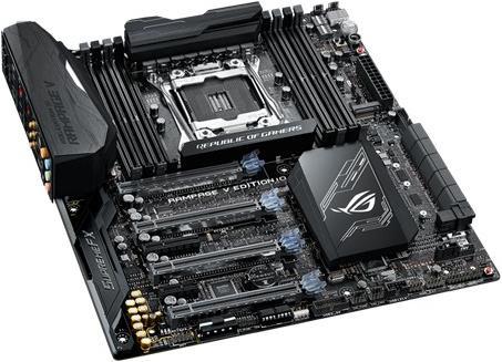Produktbild ASUS Rampage V Edition 10 (LGA 2011-v3, Intel X99, E-ATX)
