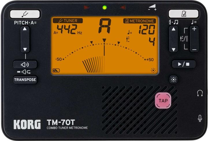 Image du produit Korg Accordeur TM-70 Set Noir, Caractéristiques