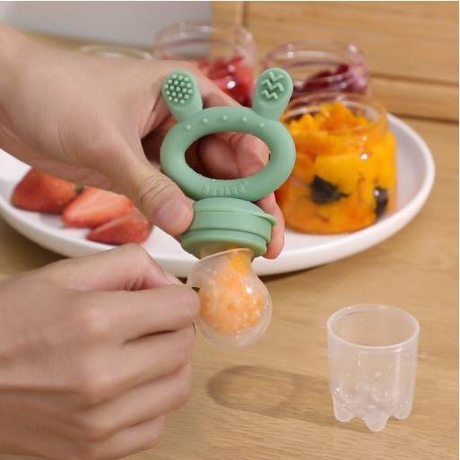 Actual product image Haakaa Fruit teat and freezer sleeve set - lavender