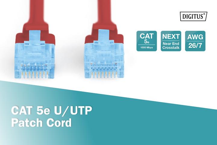 Actual product image Digitus CAT 5e U/UTP patch cord (U/UTP, CAT5e, 5 m)