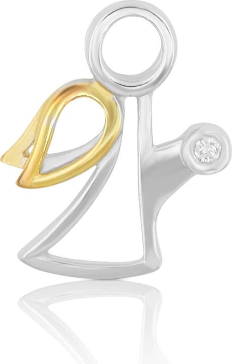 Muau Engel (Weissgold, 750/18K Gelbgold)