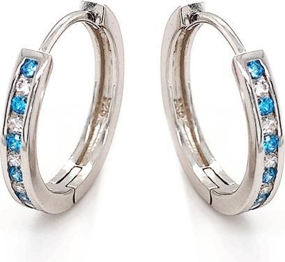 Immagine prodotto Moiss Orecchini tondi in argento con zirconi colorati E0000741 (L)
