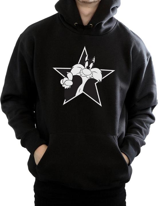 Immagine prodotto Looney Tunes Sylvester Mono Star Felpa con Cappuccio Uomo (S)