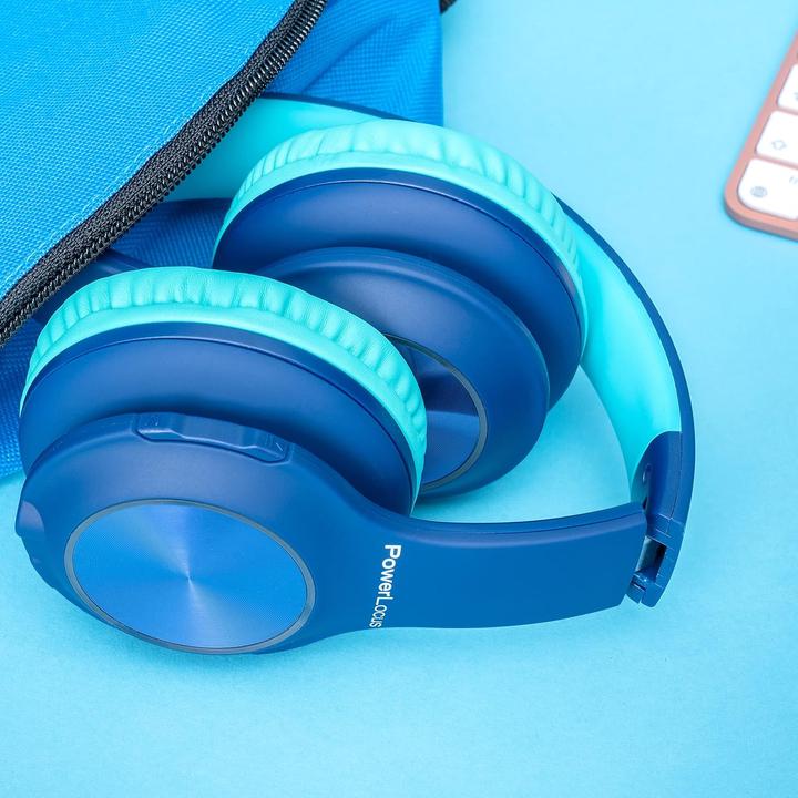 Produktbild PowerLocus PLED Bluetooth-Kinderkopfhörer blau
