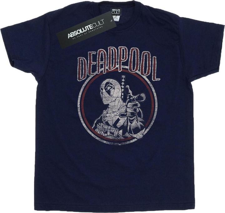 Deadpool Vintage Circle TShirt (XL)