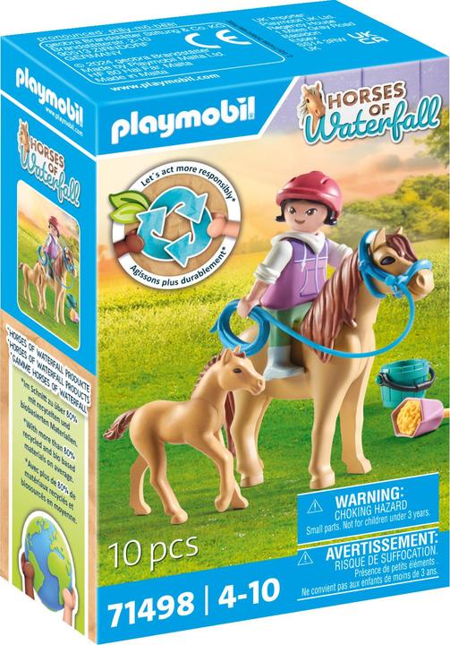 Image du produit Playmobil Enfant avec poney et poulain (71498, Playmobil Chevaux de la cascade)