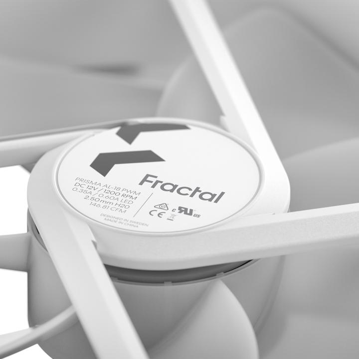 Produktbild Fractal D. Prisma AL-18 ARGB PWM White FD-FAN-PRI-AL18-PWM-WT (180 mm, 1 x)