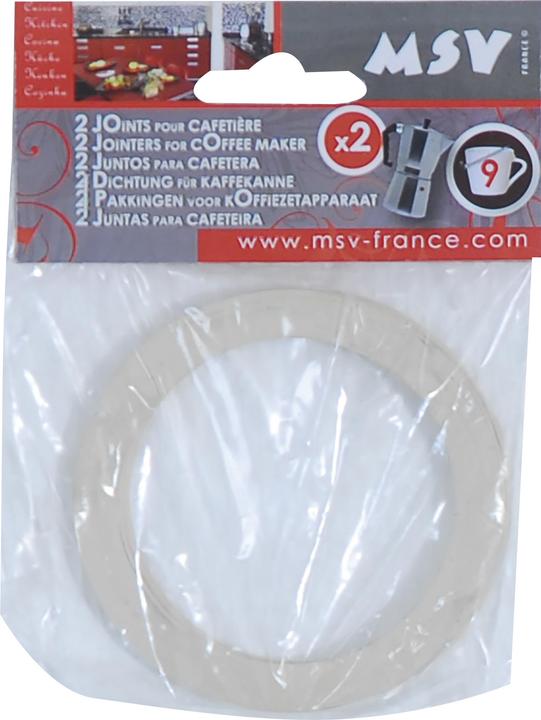 Actual product image MSV Joints De Cafetiere Alu. 3 Tasses (Lot De 2) Beige