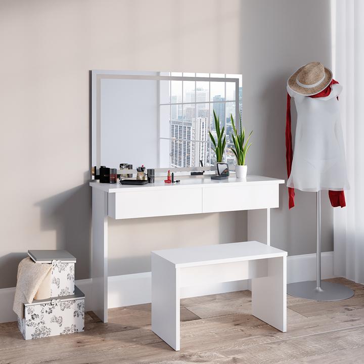 Actual product image Vicco Azur with stool and lighting (120 x 40 x 83 cm)