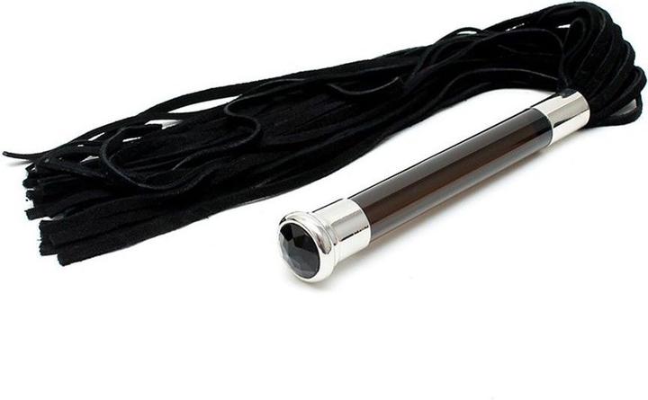 Rimba Suede whip with glass handle