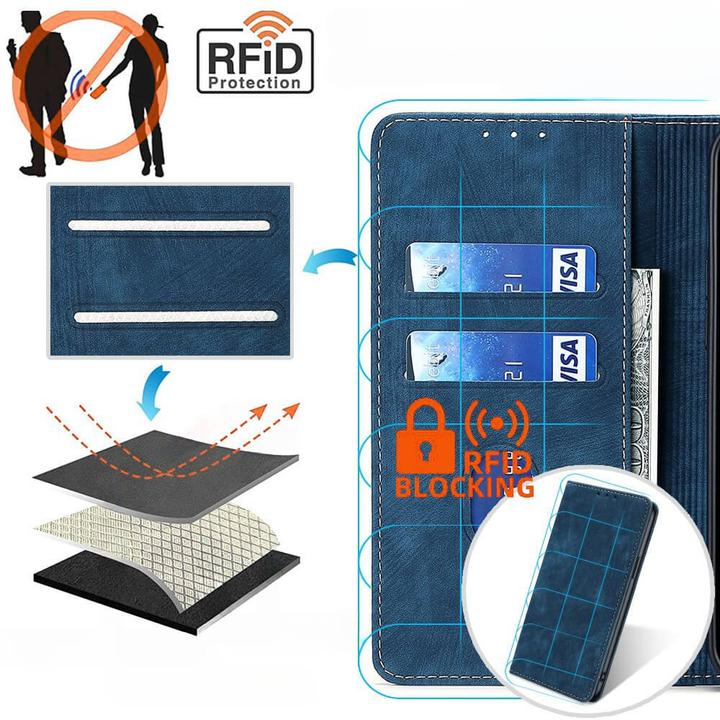 Actual product image Cover-Discount Galaxy A15 - Case with RFID blocker blue (Samsung Galaxy A15)