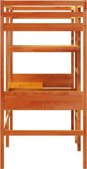 Image du produit VidaXL Lit mezzanine avec bureau & rangements (90 x 200 cm)