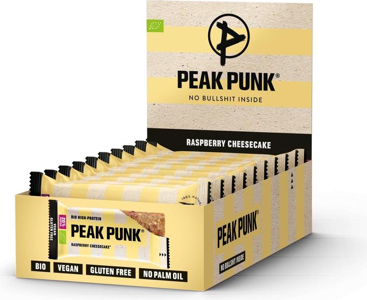 Actual product image Peak Punk Organic High-Protein Bar (Raspberry, Cheesecake, 1 pcs., 660 g)