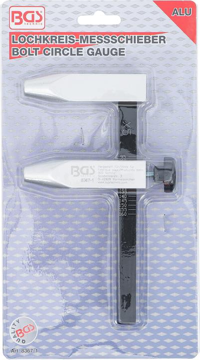 Immagine prodotto BGS Calibro per il foro del cerchio, versione in alluminio (6 cm)