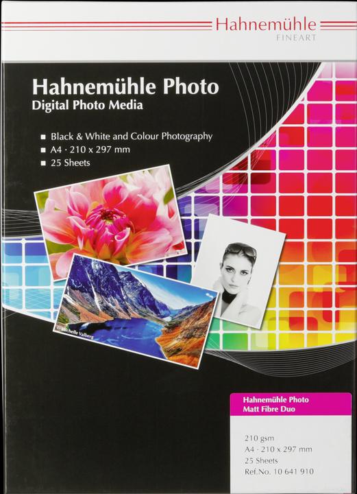Hahnemühle Photo Matt Fibre Duo A 4 warm white 210 g 25 sheets (210 g/m², A4, 25 x)