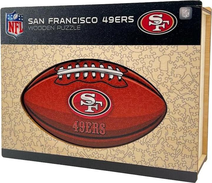 Produktbild Iconic NFL - San Francisco 49ers – Football mit Logo - Holz Puzzle Grösse M (270 Teile) (270 Teile)