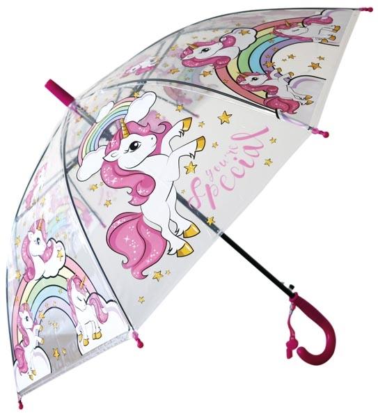 Image du produit Best Choice Regenschirm Einhorn Stock Automatik,transparent
