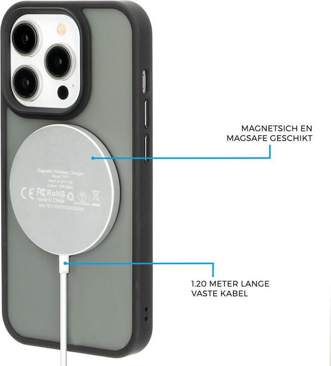 Produktbild Mobiparts Wireless MagSafe Compatible Charger 15W Flat White (15 W)