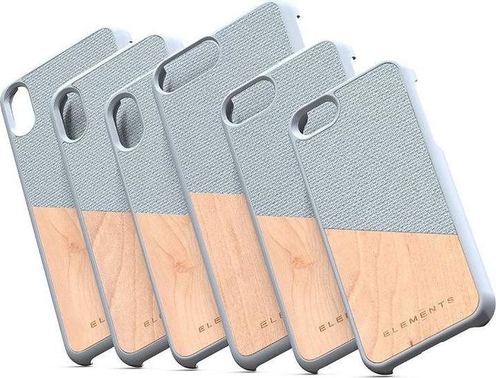 Produktbild Nordic Elements Original Helium - Iphone Xs Max Case with Real Maple Wood (Light Gray) (Apple iPhone XS Max)