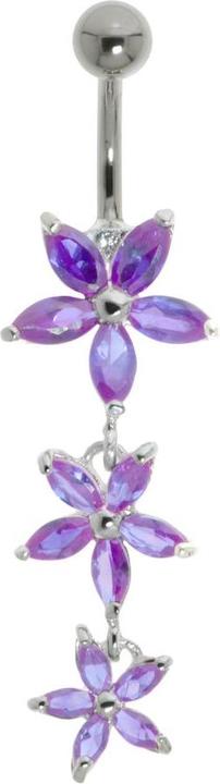 Bijouteria Bauchpiercing (Edelstahl, Silber 925, Kristall)
