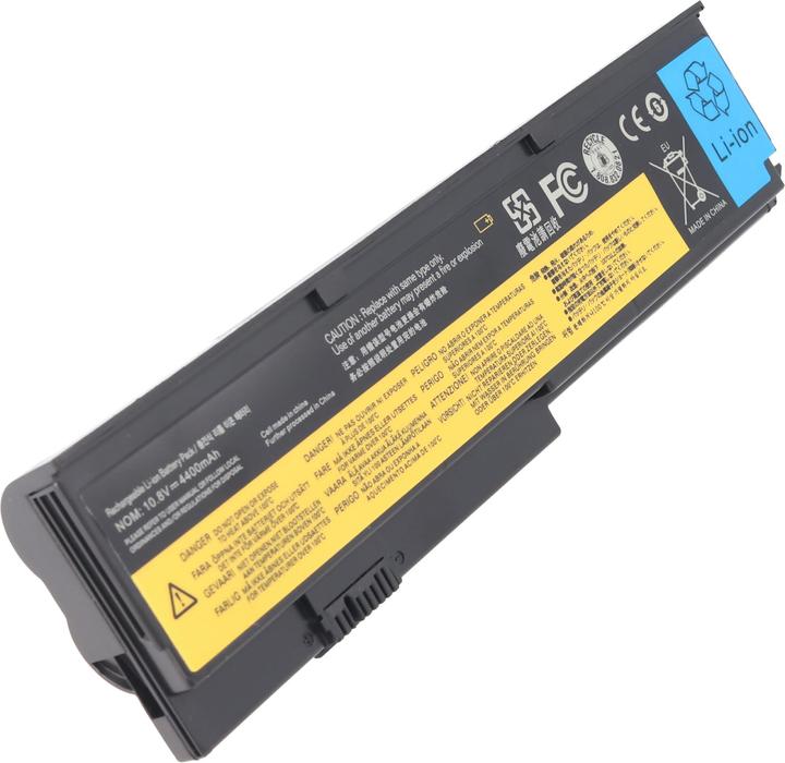 Produktbild AccuCell Akku passend für Lenovo ThinkPad X200, Li-Ion, 10,8V, 4400mAh, 47,5Wh, black (4400 mAh)