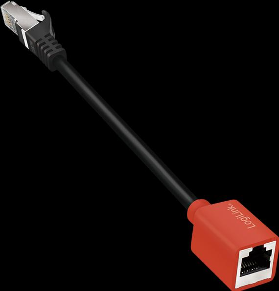 Immagine prodotto LogiLink Adattatore di protezione del dispositivo per connessioni RJ45 (adattatore a strappo) (SFTP, CAT6a, 0.20 m)