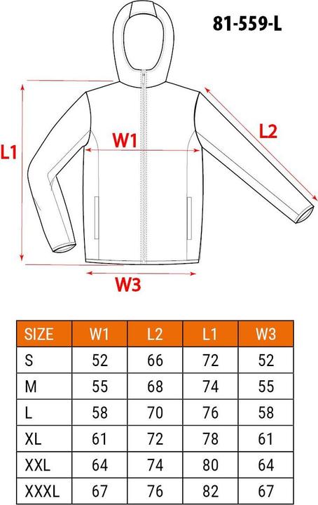 Nährwerte und Zutaten Topex Softshelljacke mit Steppfutter, Wasserdichtigkeit 5000 L (L)