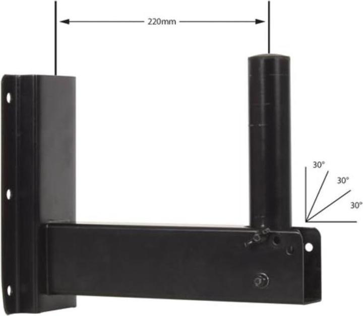 Produktbild HQ Power VDLLB5 Lautsprecherhalter, Metall (1 Stk., Ständer, Nicht beweglich)