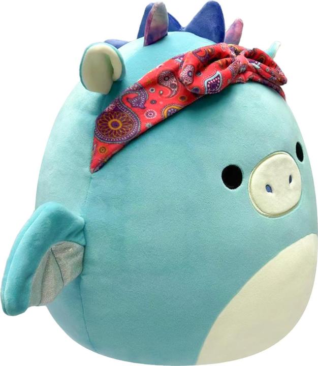 Immagine prodotto Squishmallows - Peluche 19 cm P17 - Tatiana il drago verde acqua con bandana (19 cm)