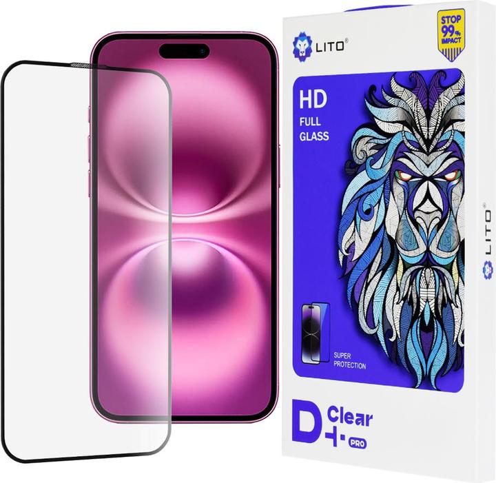 Produktbild Lito - D+ Pro Clear - iPhone 16 Plus - Black (Apple iPhone 16 Plus)