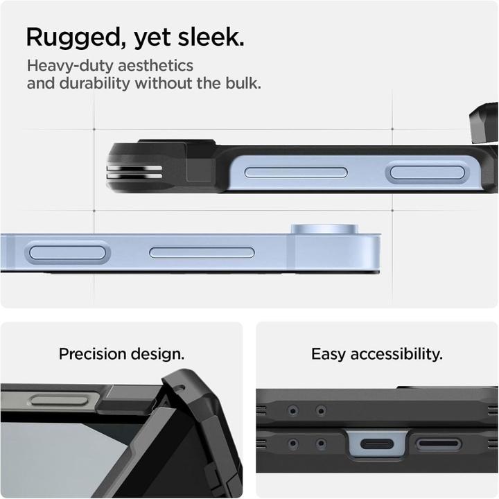 Immagine prodotto Spigen - Tough Armor Pro MagSafe - Samsung Galaxy Z Flip6 / Flip7 FE - Black (Samsung Galaxy Z Flip6, Samsung Galaxy Z Flip7 FE)