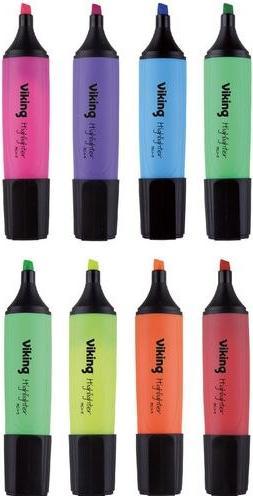 Niceday Highlighter HC1-5 Coloured assorted 8 pieces (Assorted colours, 5 mm, 8 x)