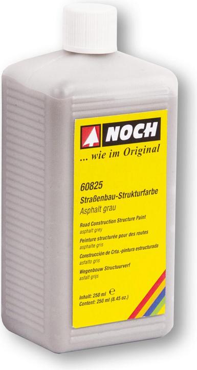 Noch 60825 Modellbahn-Strukturfarbe Asphalt, Grau 250 ml