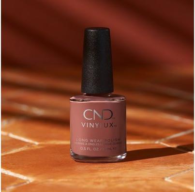 Actual product image CND Vinylux Longwear Brown Nail Polish Gel-like Shine and Chip Resistant Color Terracotta Dreams 0.5 Fl (Terracotta Dreams, Gel-Effect Nail Polish)